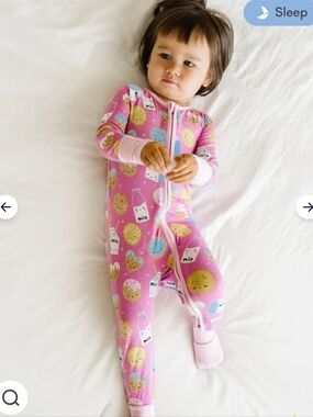 Little Sleepies Milk & Cookies Convertible Zippy/ 12-18 Months